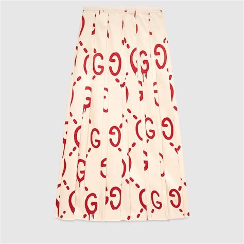 gucci maxi skirts for women|gucci swan skirt.